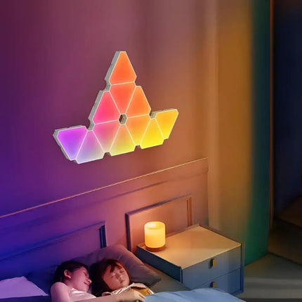 LED Triangular Quantum Lamp RGB Wall Lamp