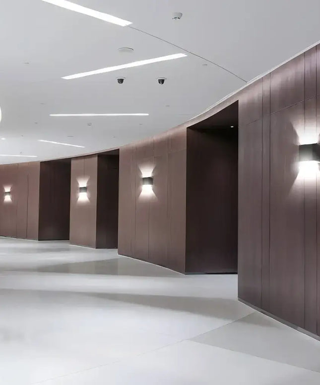 Modern hallway with LED Wall Light Cube 12W Waterproof Indoor Outdoor Lighting Fixtures