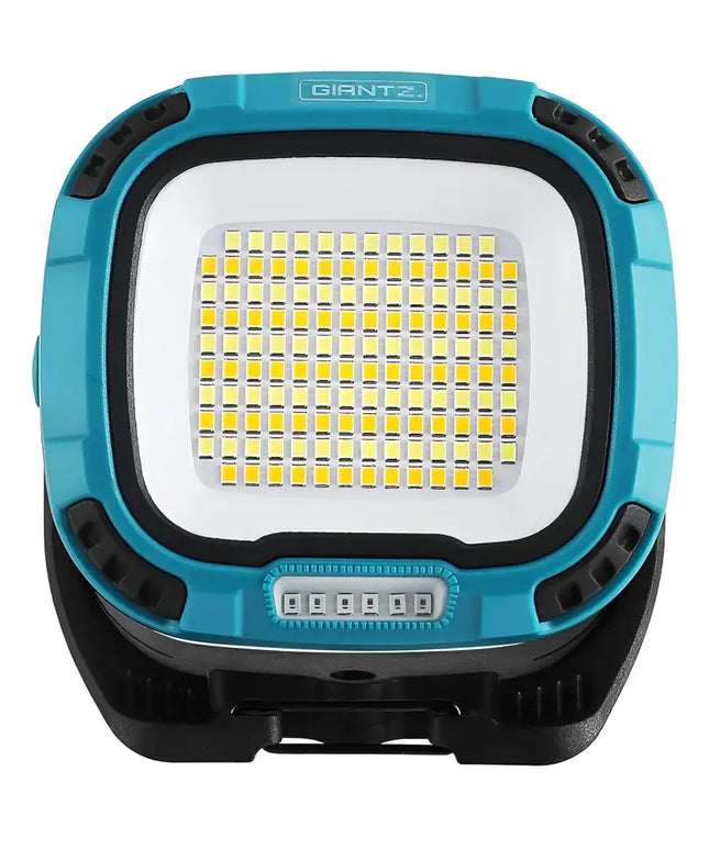 Teal and black LED Work Light Torch Rechargeable USB Cordless Magnetic for portable illumination