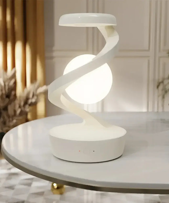 Levitating 3D Moon Lamp with LED RGB Light and Wireless Phone Charger
