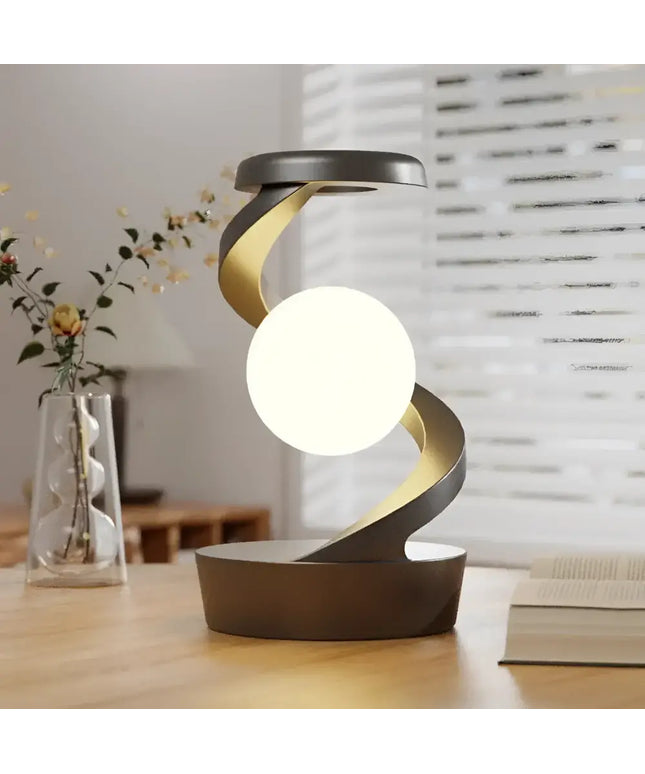 Levitating 3D Moon Lamp with LED RGB Light and Wireless Phone Charger
