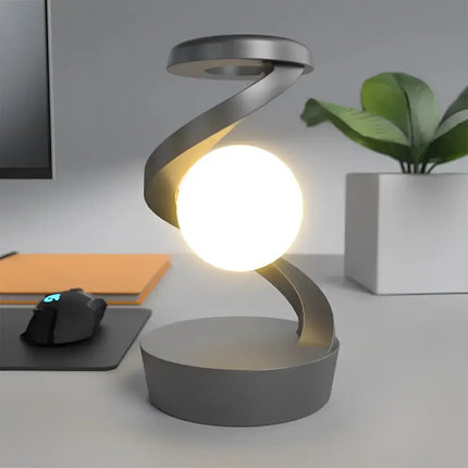 Levitating 3D Moon Lamp with LED RGB Light and Wireless Phone Charger