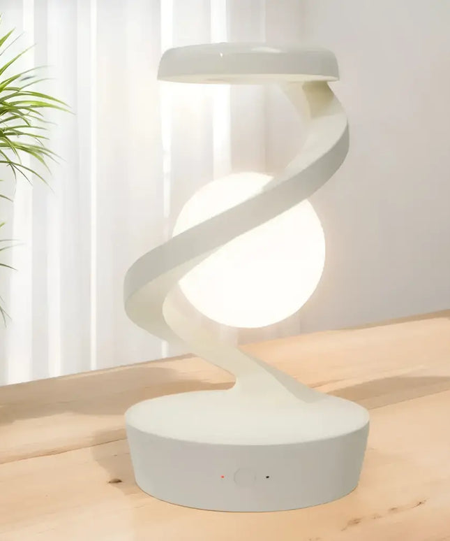Levitating 3D Moon Lamp with LED RGB Light and Wireless Phone Charger