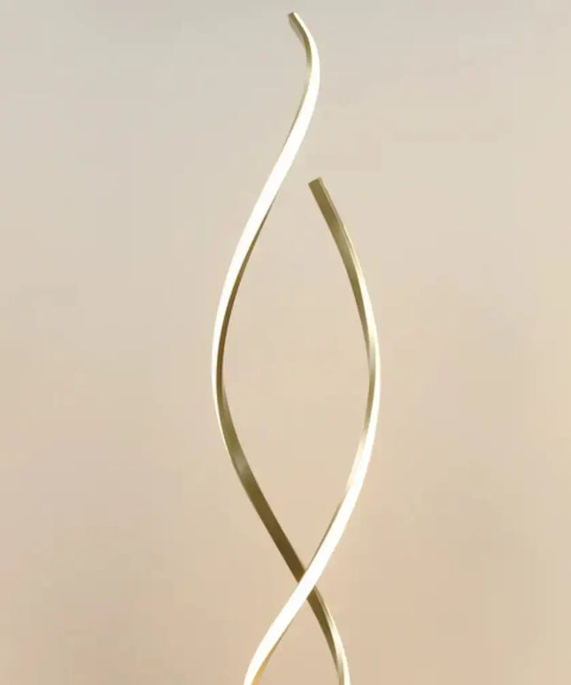 Lexi Acropora 20W LED Floor Lamp – Warm White Light | Black & Gold Finishes - FLOOR LAMP