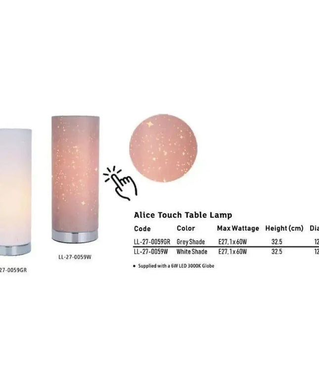 Lexi ALICE - Touch Table Lamp-TABLE LAMPS-Lexi Lighting
