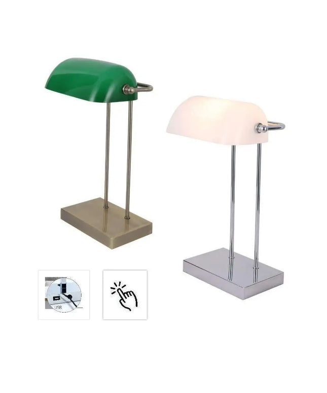 Lexi BANKER - Desk Lamp With USB Port-DESK LAMPS-Lexi Lighting