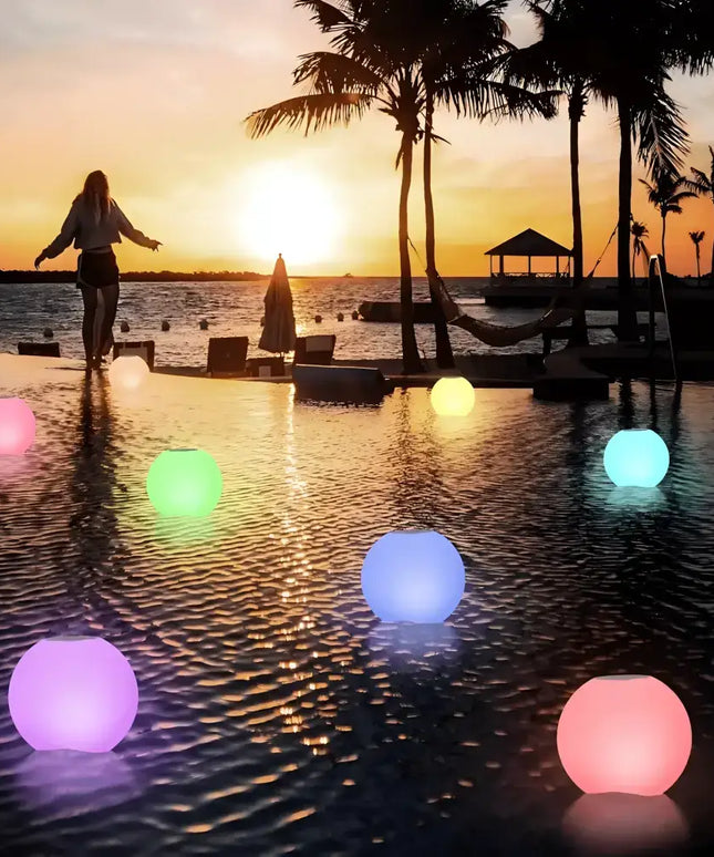 Lexi LED Floating Ball Speaker Light with Hook | Waterproof Bluetooth Light - Audio & Video > Speakers