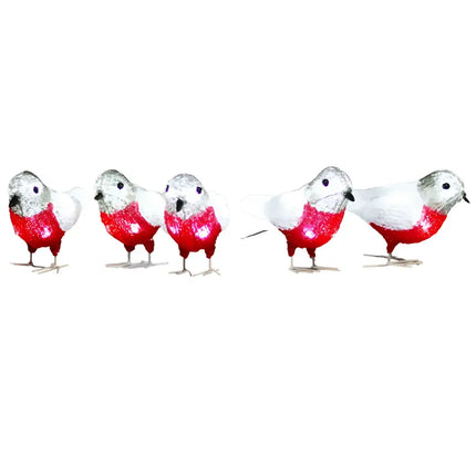 Lexi Lighting Acrylic Baby Bird Set (5pcs) featuring charming and elegant decorative lighting design.