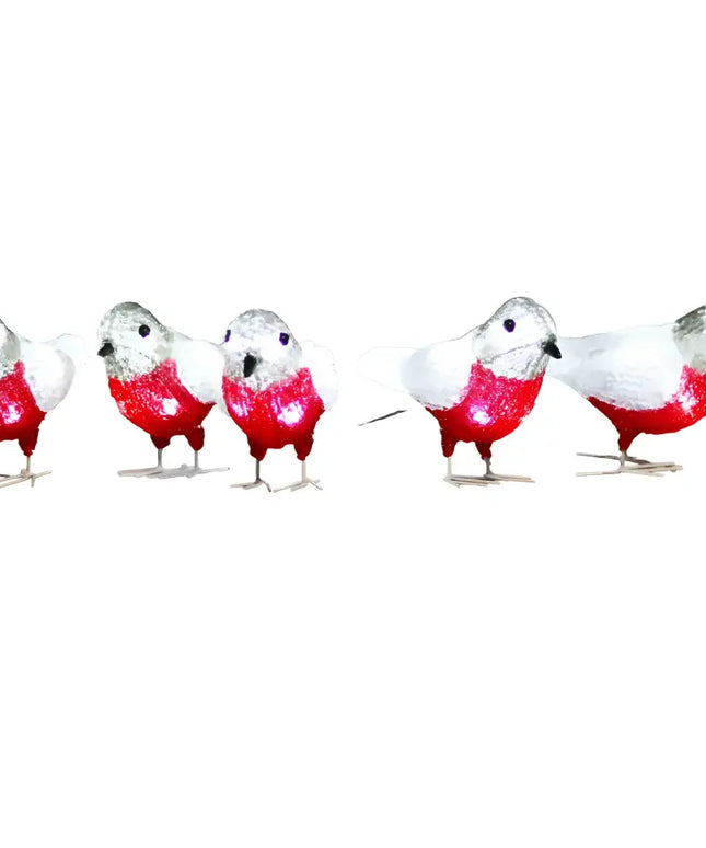 Lexi Lighting Acrylic Baby Bird Set (5pcs) featuring charming and elegant decorative lighting design.