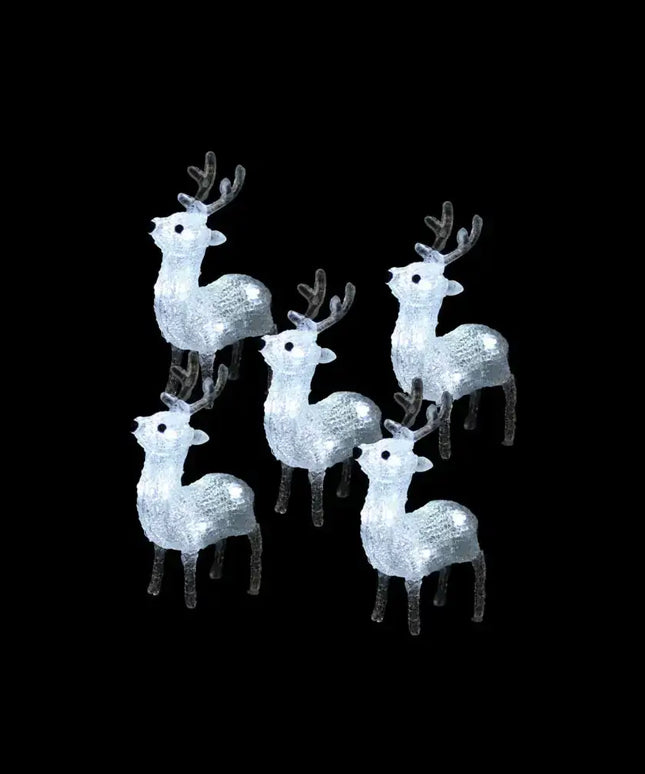 Acrylic Baby Reindeer (5pcs/set)-Christmas Figure-Lexi Lighting
