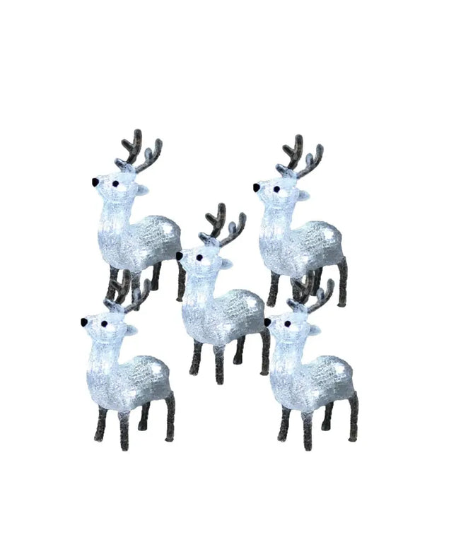 Acrylic Baby Reindeer (5pcs/set)-Christmas Figure-Lexi Lighting