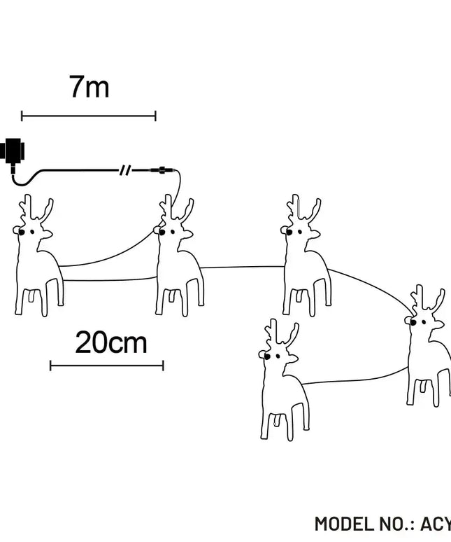 Lexi Lighting Christmas Acrylic Baby Reindeer Set (5pcs) with festive design and warm LED glow.