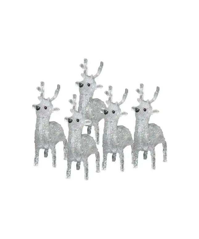Acrylic Baby Reindeer (5pcs/set)-Christmas Figure-Lexi Lighting