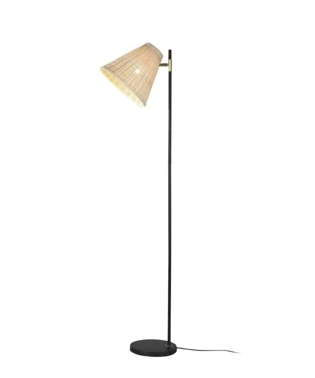 Yvette Rattan Floor Lamp-Home & Garden > Lighting-Koala Lamps and Lighting