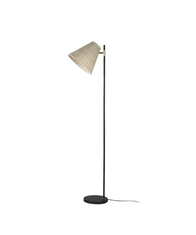 Yvette Rattan Floor Lamp-Home & Garden > Lighting-Koala Lamps and Lighting