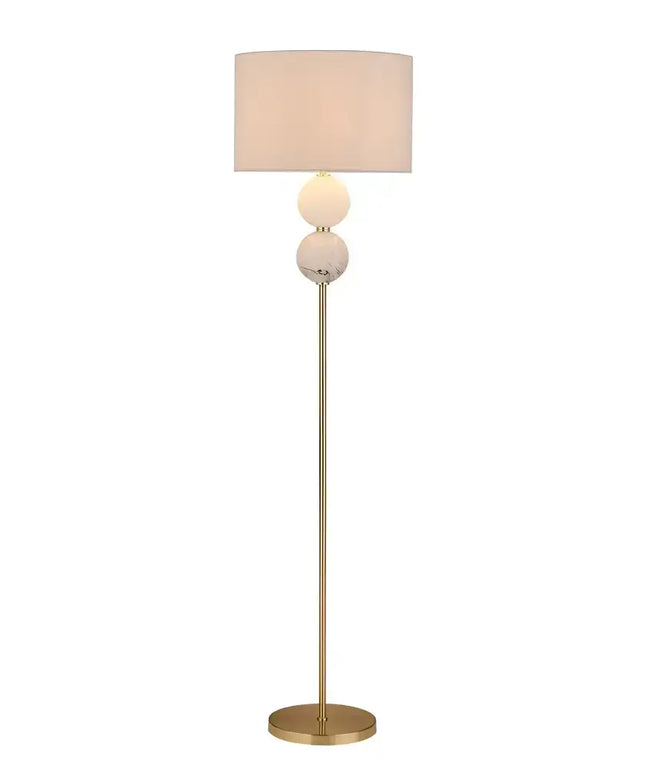 Murano 1 Light Floor Lamp Brass - LL-27-0206BS-Floor Lamps-Lexi Lighting