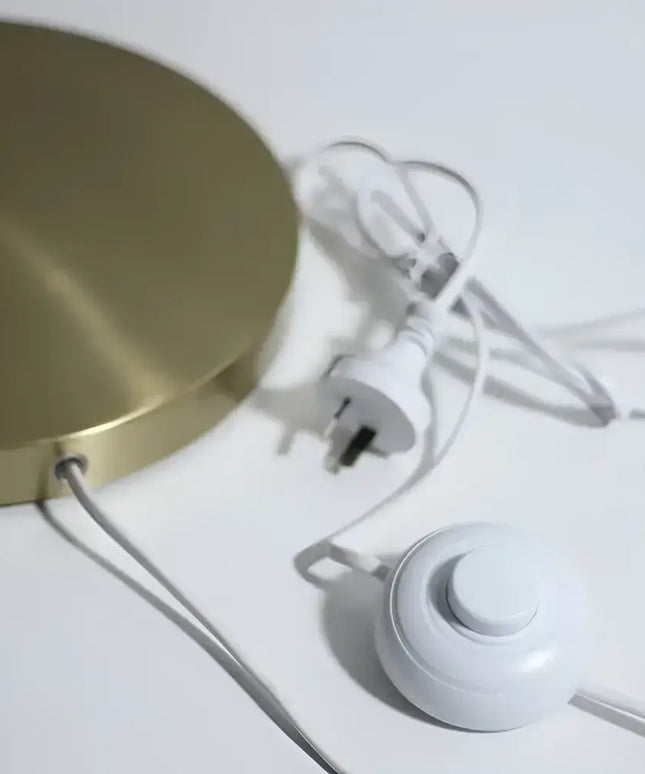 Murano 1 Light Floor Lamp Brass - LL-27-0206BS-Floor Lamps-Lexi Lighting