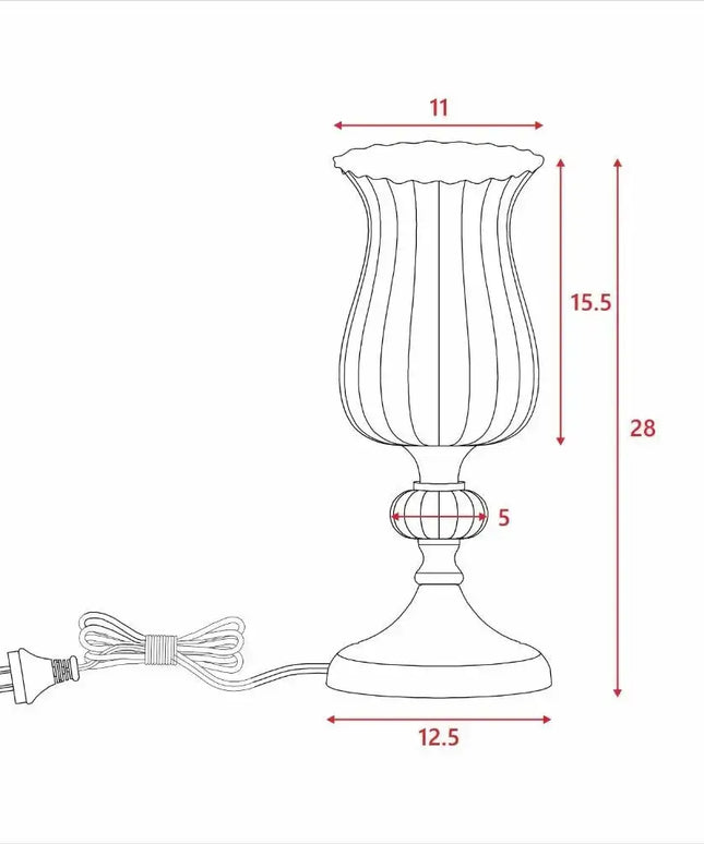 Lexi SAMANTHA - Touch Table Lamp-TABLE LAMPS-Lexi Lighting