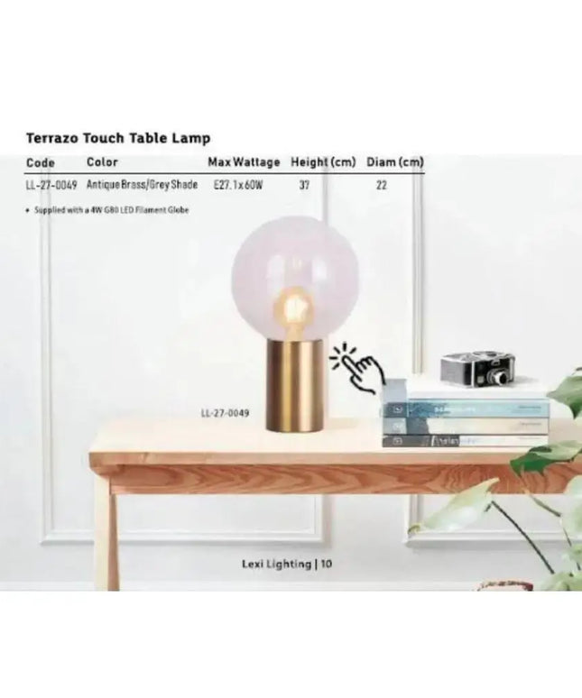 Lexi TERRAZO - Touch Table Lamp-TABLE LAMPS-Lexi Lighting