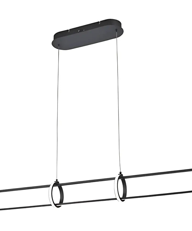 Lexington Black Tri-Colour LED Linear Pendant