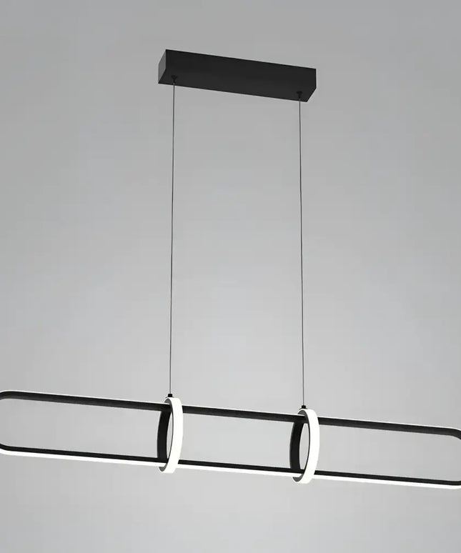 Lexington Black Tri-Colour LED Linear Pendant