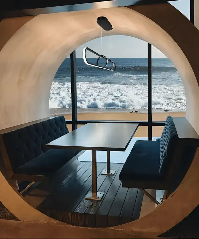 Lexington Black Tri-Colour LED Linear Pendant