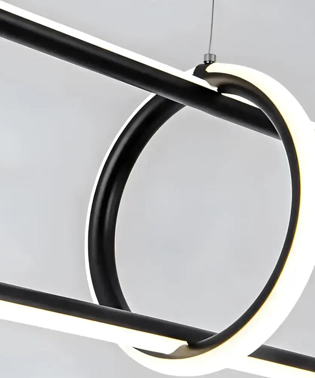 Lexington Black Tri-Colour LED Linear Pendant