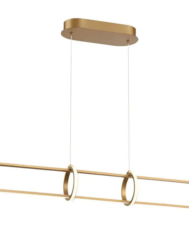 Lexington Brass Tri-Colour LED Linear Pendant