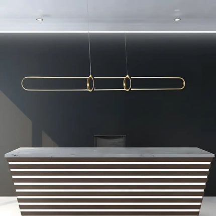 Lexington Brass Tri-Colour LED Linear Pendant