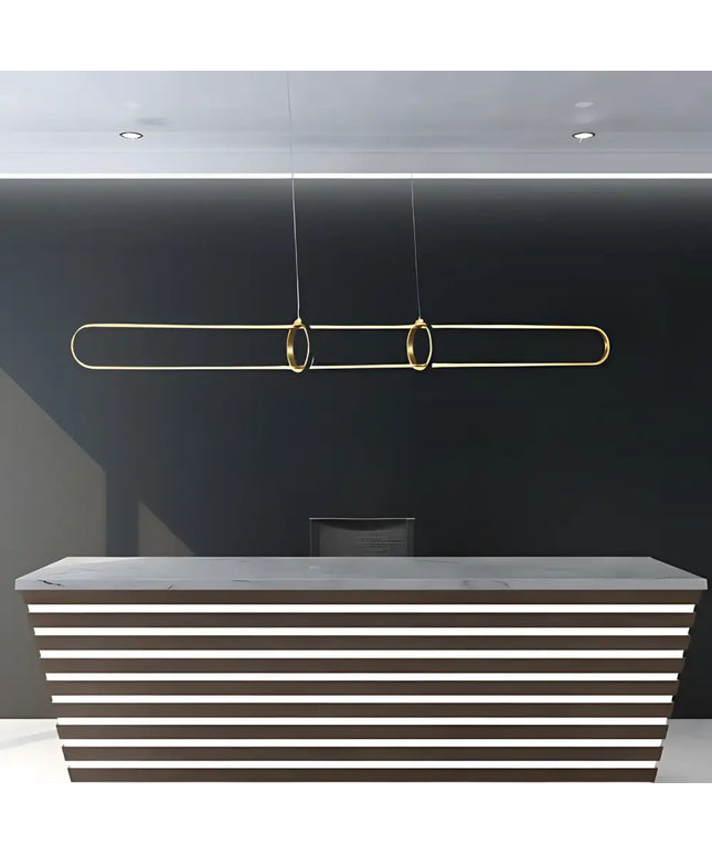 Lexington Brass Tri-Colour LED Linear Pendant