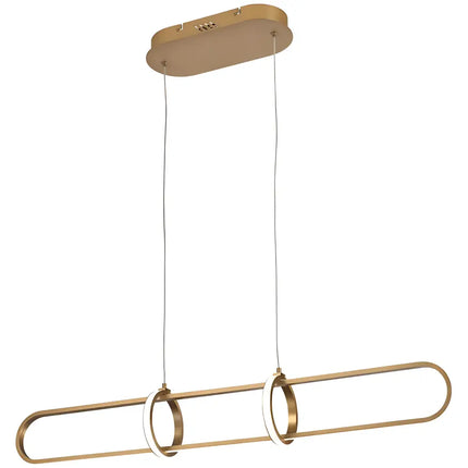 Lexington Brass Tri-Colour LED Linear Pendant