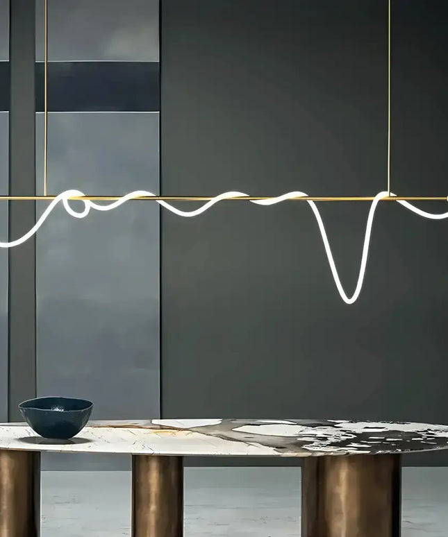 Linear Flex 1800 90W Dimmable Linear LED Pendant | Satin Brass