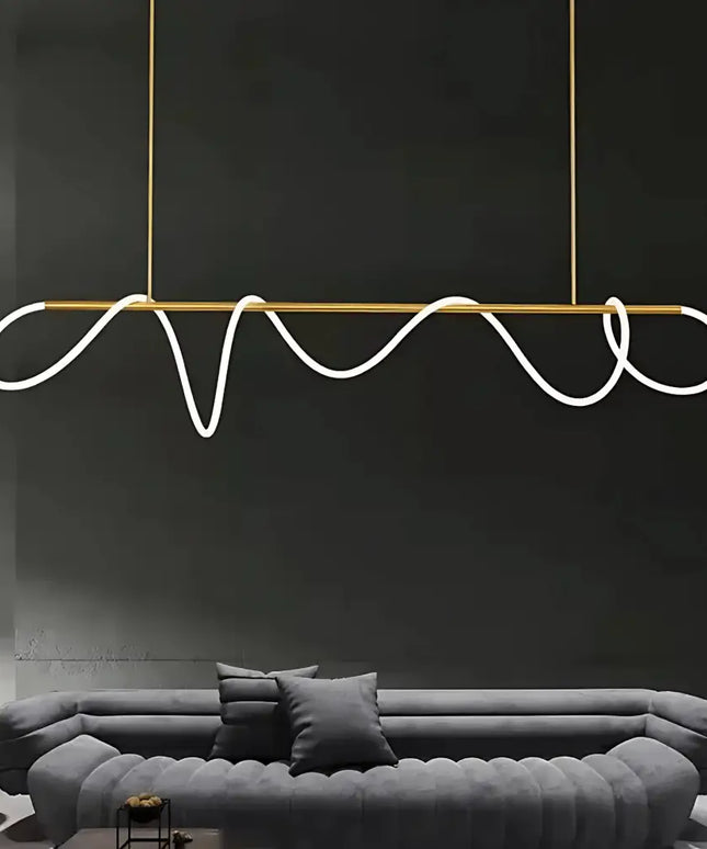 Linear Flex 1800 90W Dimmable Linear LED Pendant | Satin Brass