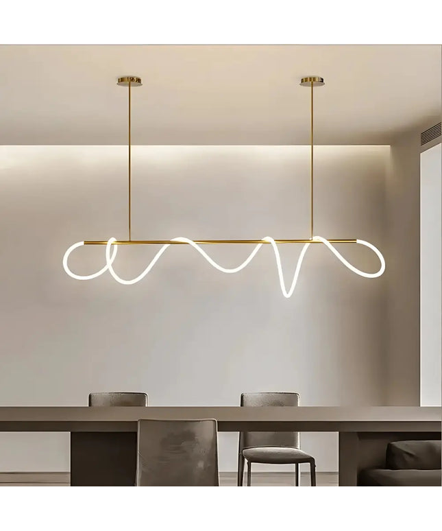 Linear Flex 1800 90W Dimmable Linear LED Pendant | Satin Brass