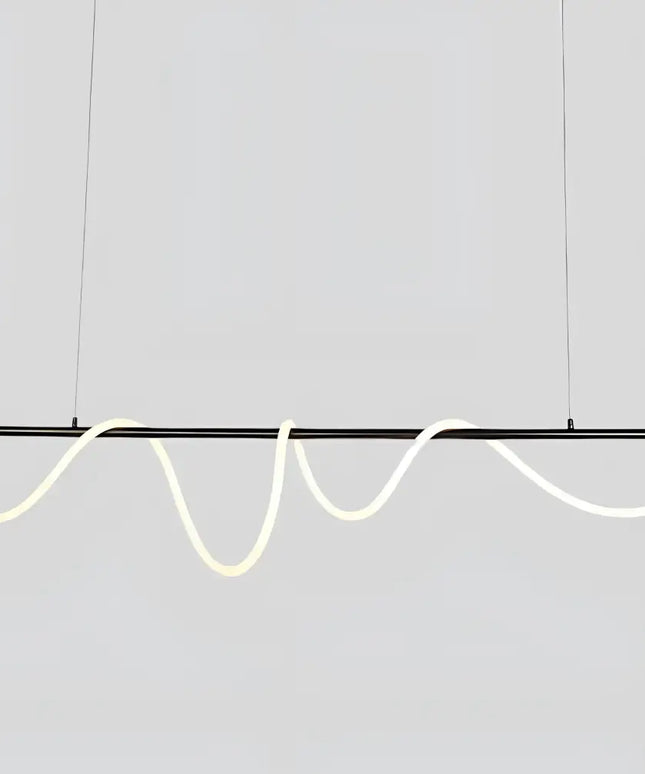 LINEAR FLEX BLACK 90W Squiggle LED Pendant
