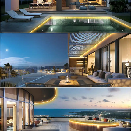 Dotless COB LED Strip IP67 for Pool and Patio Lighting 3000k