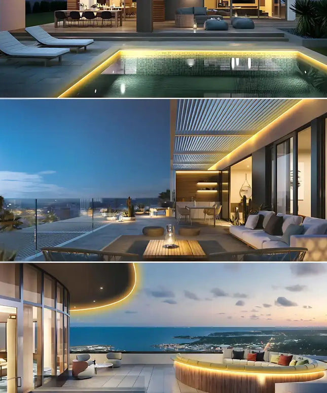 Dotless COB LED Strip IP67 for Pool and Patio Lighting 3000k