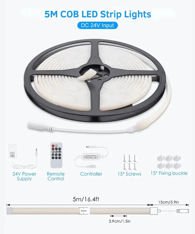 LumaFlex Linea AquaDim 3000K IP67 – Waterproof Dimmable LED Strip Light Kit - Home & Garden > Lighting