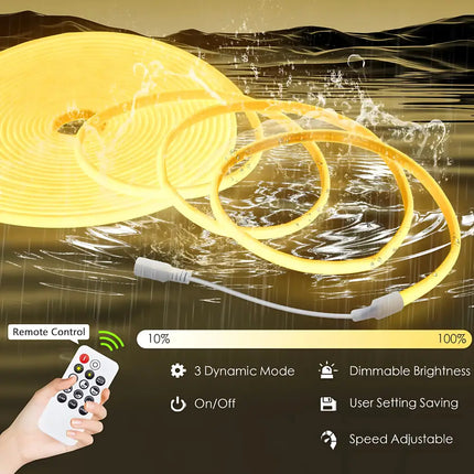 LumaFlex AquaDim Waterproof LED Strip Light – 3000K Warm White