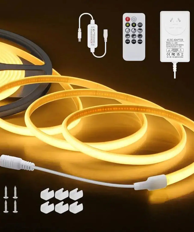 LumaFlex Linea AquaDim 3000K IP67 – Waterproof Dimmable LED Strip Light Kit - 5 meter kit - Home & Garden > Lighting