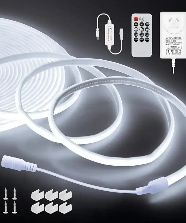 LumaFlex Linea AquaDim 6000K IP67 – Waterproof Dimmable LED Strip Light Kit - 10 meter kit - Home & Garden > Lighting