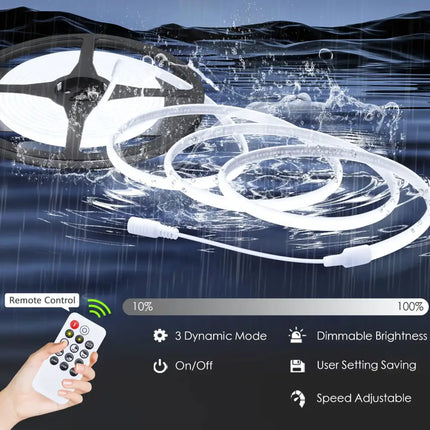 LumaFlex Linea AquaDim 6000K IP67 – Waterproof Dimmable LED Strip Light Kit - Home & Garden > Lighting