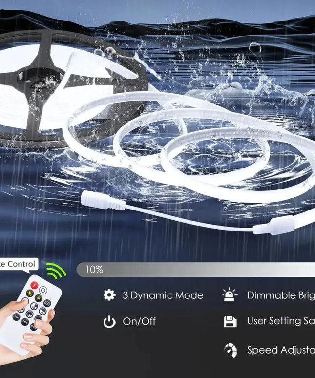 LumaFlex Linea AquaDim 6000K IP67 – Waterproof Dimmable LED Strip Light Kit - Home & Garden > Lighting