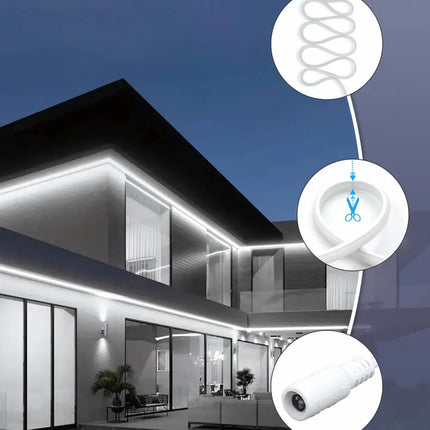LumaFlex Linea AquaDim 6000K IP67 – Waterproof Dimmable LED Strip Light Kit - Home & Garden > Lighting
