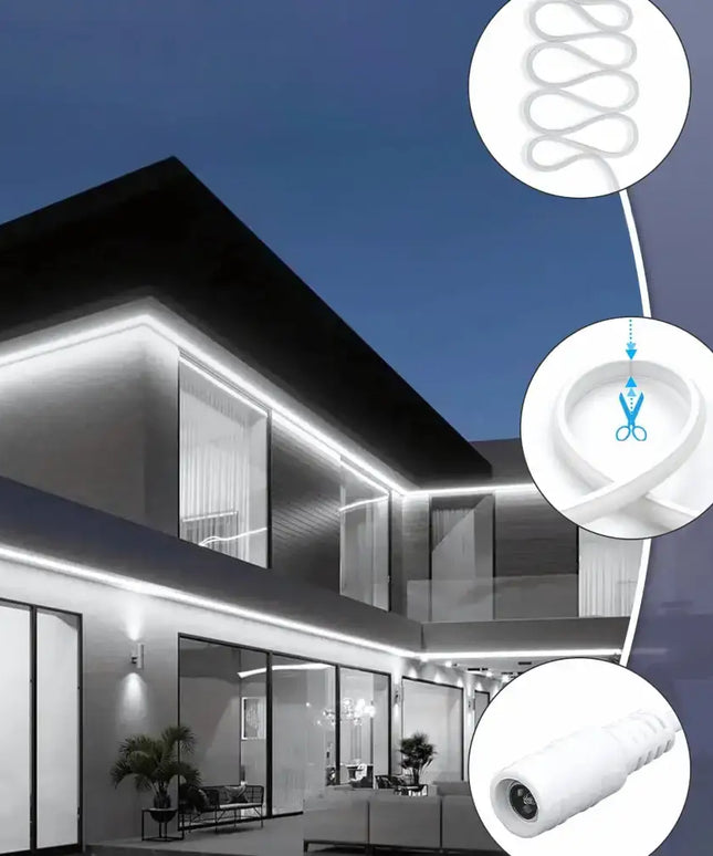 LumaFlex Linea AquaDim 6000K IP67 – Waterproof Dimmable LED Strip Light Kit - Home & Garden > Lighting