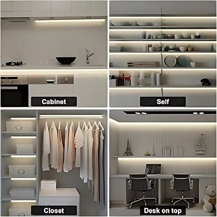 Neutral white 4000K COB LED strip lighting kit 5m