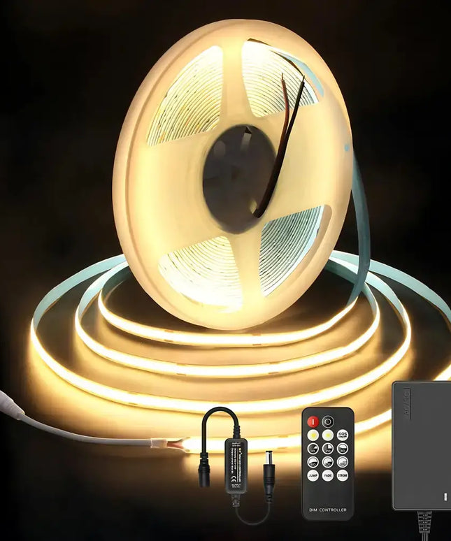 LumaFlex Linea Dimmable COB LED Strip Light Kit - 3000K - 10 meter kit - Home & Garden > Lighting