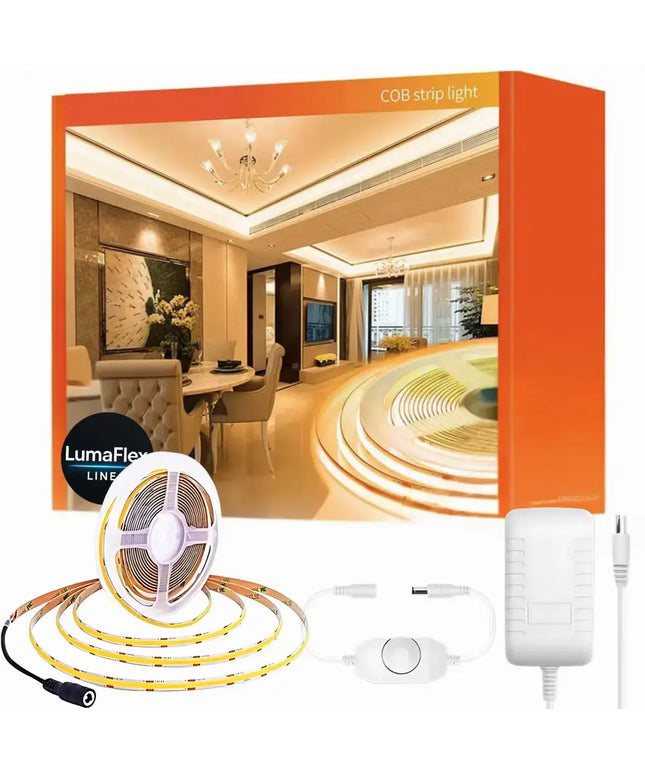 LumaFlex Linea Dimmable COB LED Strip Light Kit - 3000K - Home & Garden > Lighting