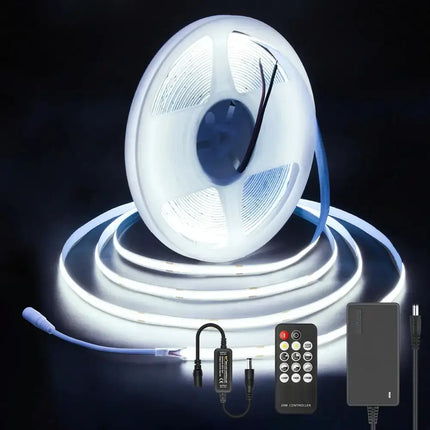 LumaFlex Linea Dimmable COB LED Strip Light Kit - 6000K - 10 meter kit with Remote control - Home & Garden > Lighting