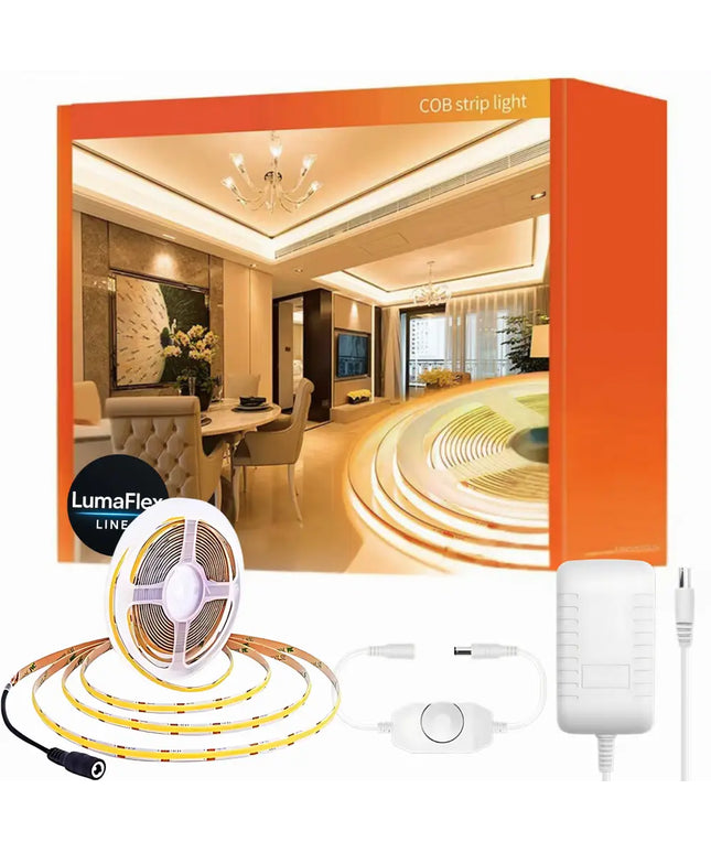 LumaFlex Linea Dimmable COB LED Strip Light Kit - 3000K - Home & Garden > Lighting
